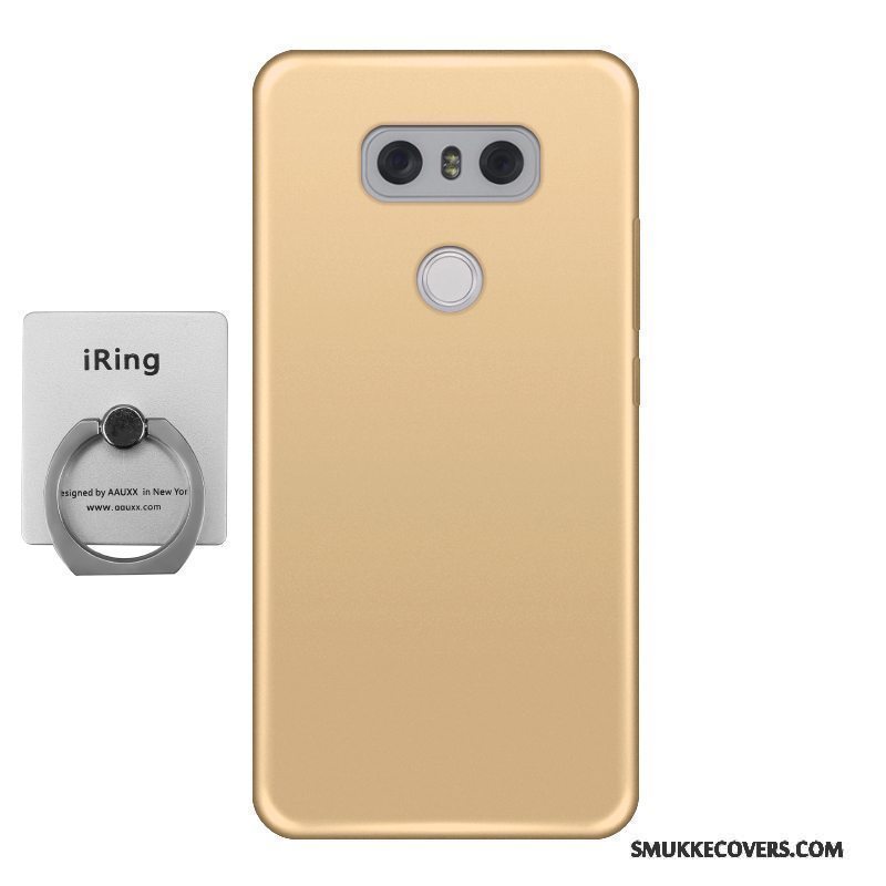 Etui Lg G6 Silikone Telefonanti-fald, Cover Lg G6 Beskyttelse Af Personlighed Guld