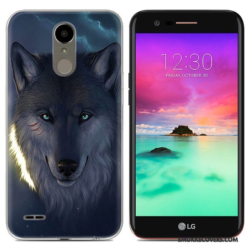 Etui Lg K10 2017 Blød Tynd Grå, Cover Lg K10 2017 Kreativ Telefontrend