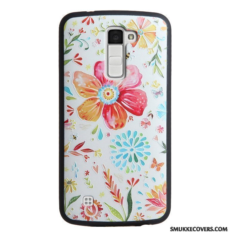 Etui Lg K10 Relief Telefon, Cover Lg K10 Silikone