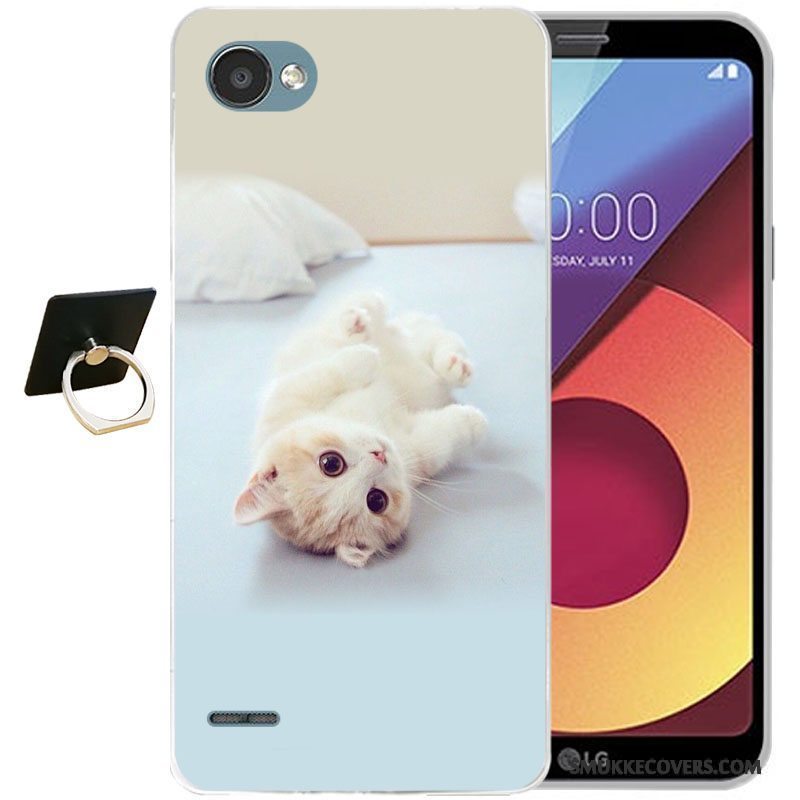 Etui Lg Q6 Tasker Lyseblå Telefon, Cover Lg Q6 Beskyttelse Anti-fald