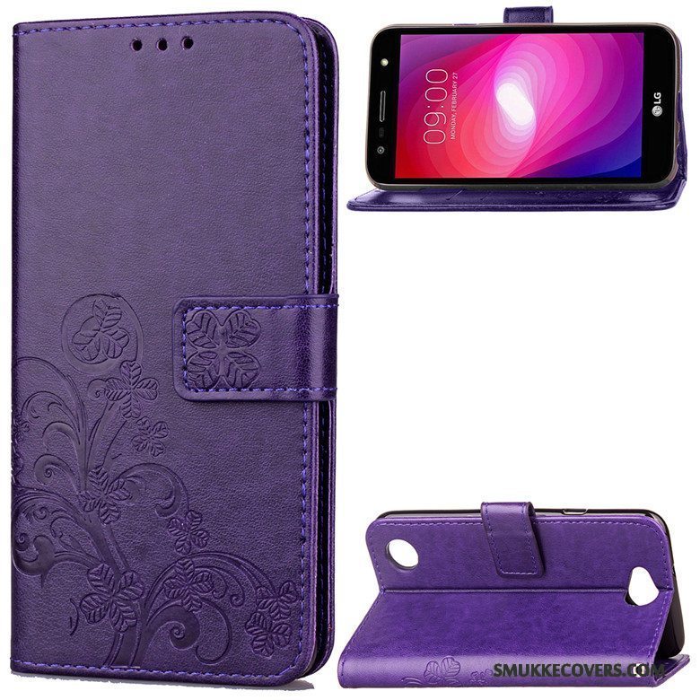 Etui Lg X Power 2 Blød Lilla Telefon, Cover Lg X Power 2 Beskyttelse Anti-fald