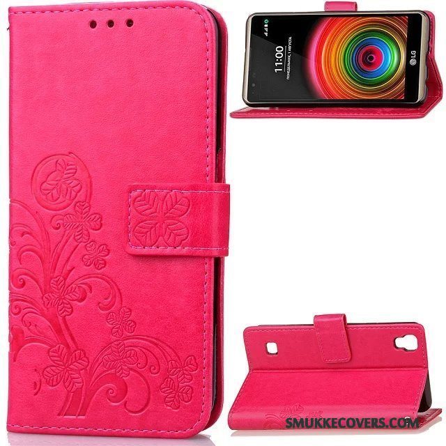 Etui Lg X Power Beskyttelse Anti-fald Hængende Ornamenter, Cover Lg X Power Kreativ Trendy Rød