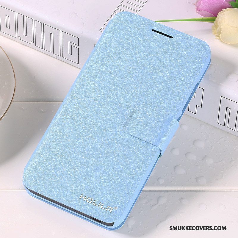 Etui Mi 4 Beskyttelse Lille Sektion Telefon, Cover Mi 4 Læder Høj Blå