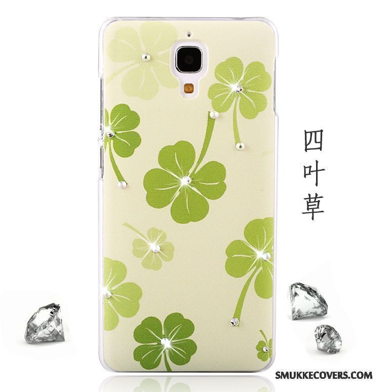 Etui Mi 4 Beskyttelse Telefonhård, Cover Mi 4 Lille Sektion Grøn