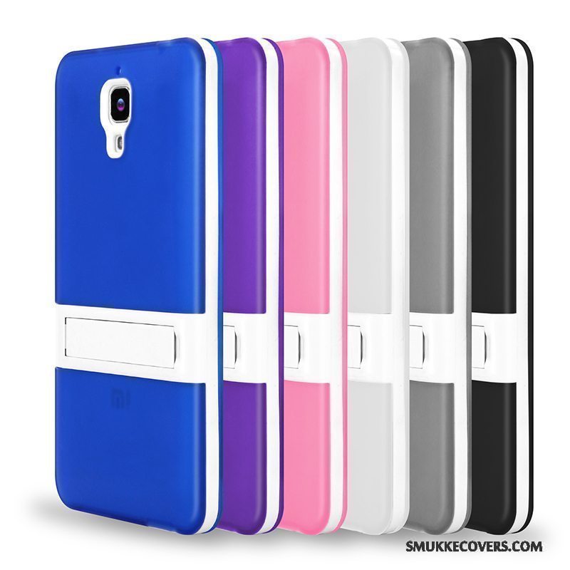 Etui Mi 4 Support Telefonnubuck, Cover Mi 4 Silikone Lille Sektion Tynd