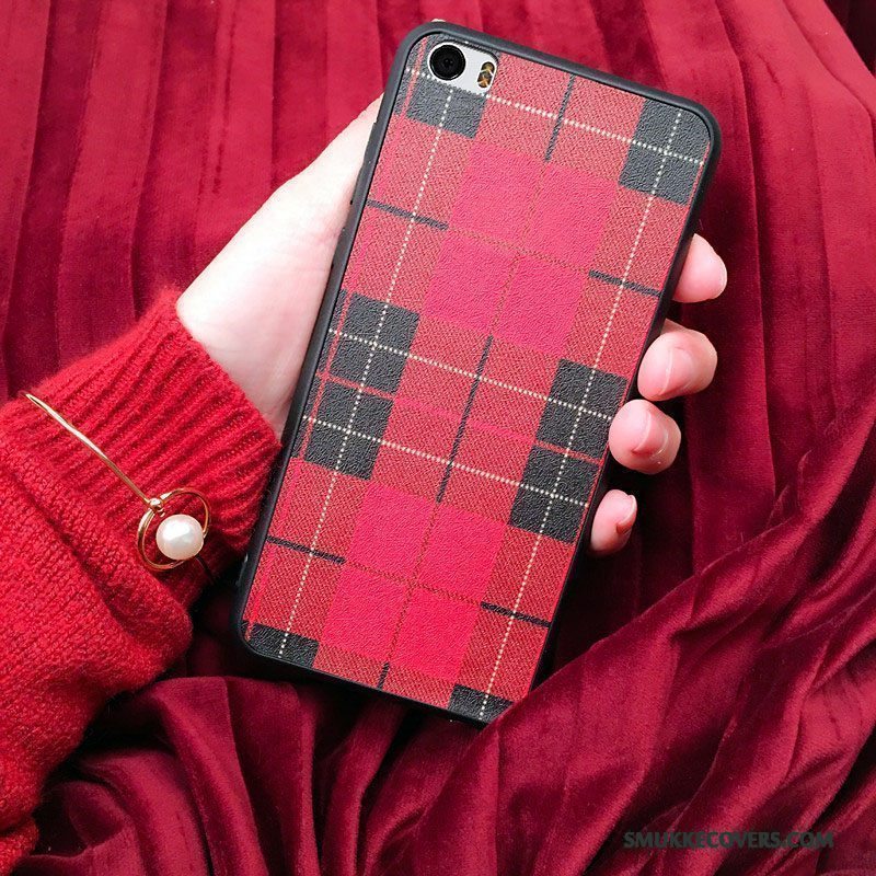 Etui Mi 5 Kreativ Rød Trendy, Cover Mi 5 Tasker Bagdæksel Telefon