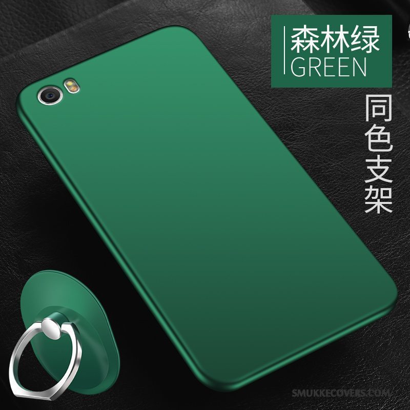 Etui Mi 5 Tasker Trend Nubuck, Cover Mi 5 Silikone Mørkegrøn Telefon