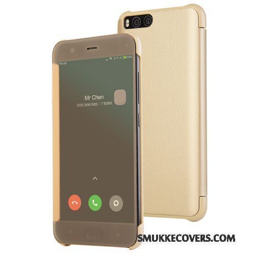 Etui Mi 6 Folio Lille Sektion Telefon, Cover Mi 6 Tasker Anti-fald Guld