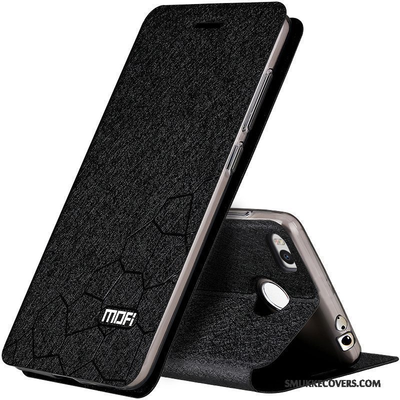 Etui Mi Max 2 Tasker Anti-fald Telefon, Cover Mi Max 2 Folio Sort Lille Sektion