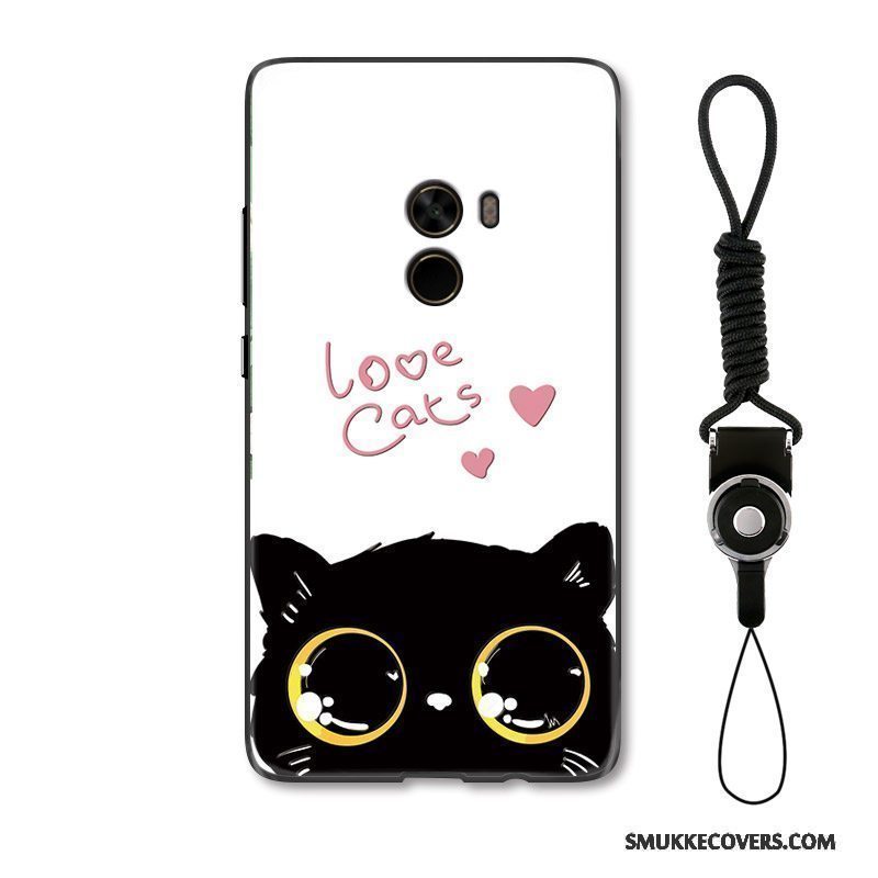 Etui Mi Mix 2 Kreativ Smuk Stor, Cover Mi Mix 2 Cartoon Kat Lille Sektion