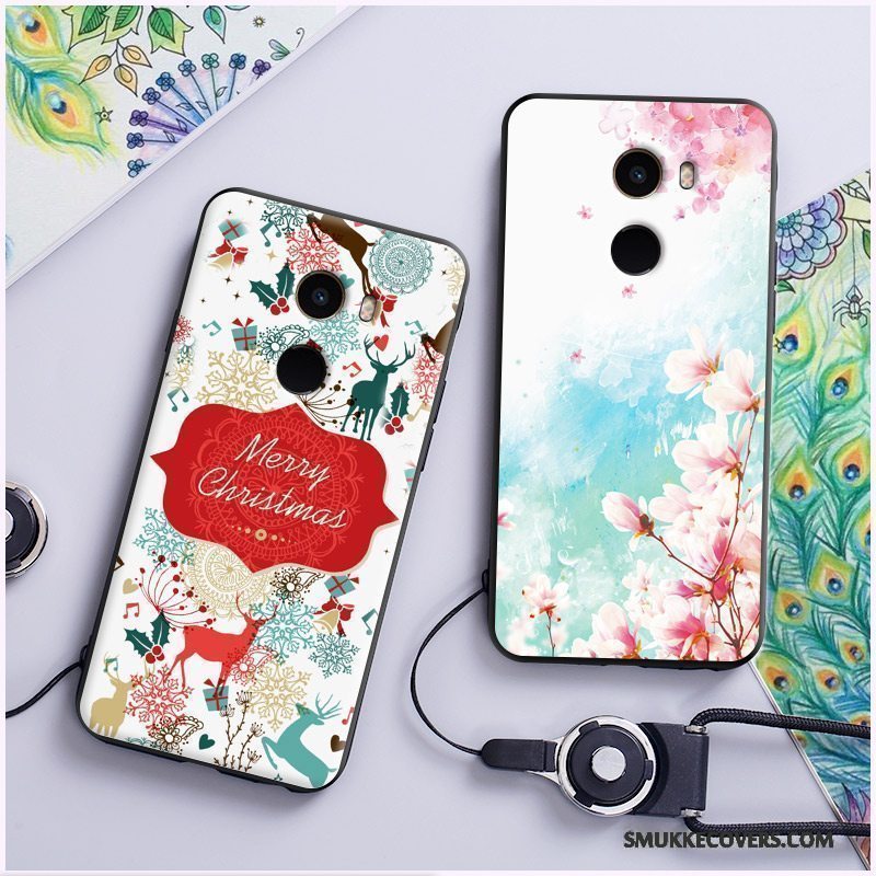 Etui Mi Mix 2 Relief Ulv Telefon, Cover Mi Mix 2 Cartoon Hængende Ornamenter Mønster