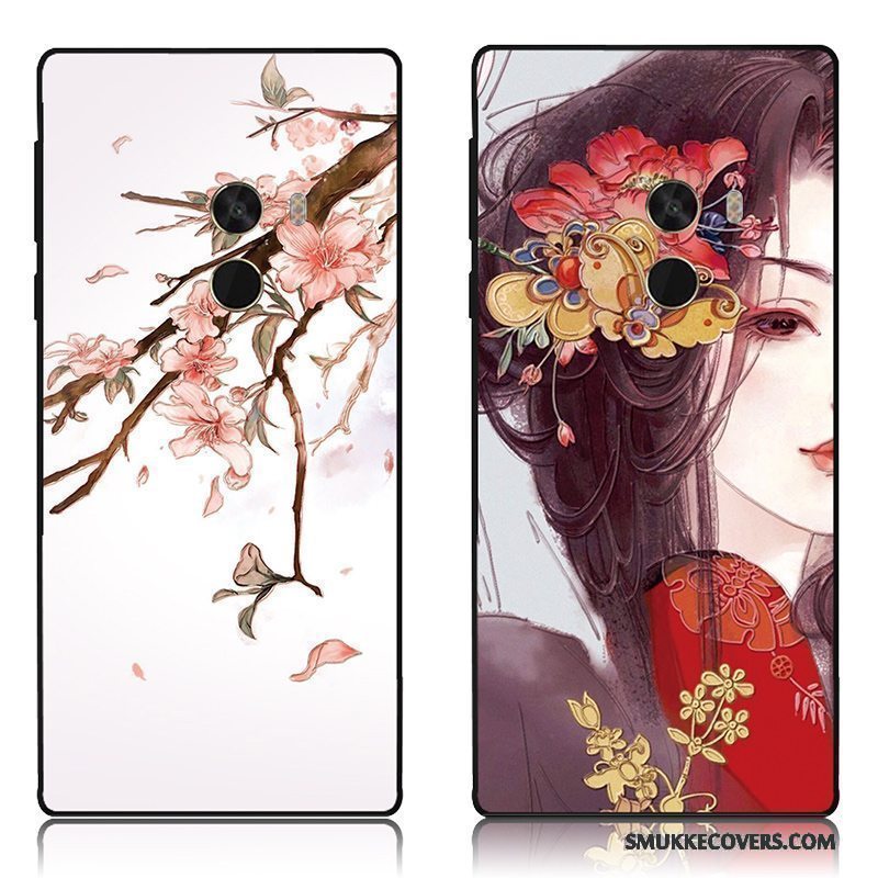 Etui Mi Mix 2 Silikone Anti-fald Af Personlighed, Cover Mi Mix 2 Tasker Rød Tilpas