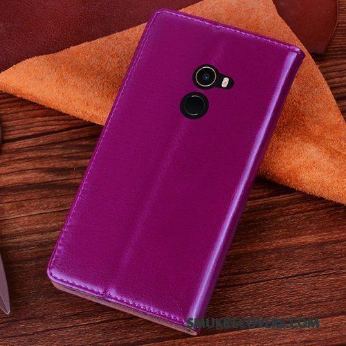 Etui Mi Mix 2 Silikone Lille Sektion Lilla, Cover Mi Mix 2 Beskyttelse Anti-fald Telefon