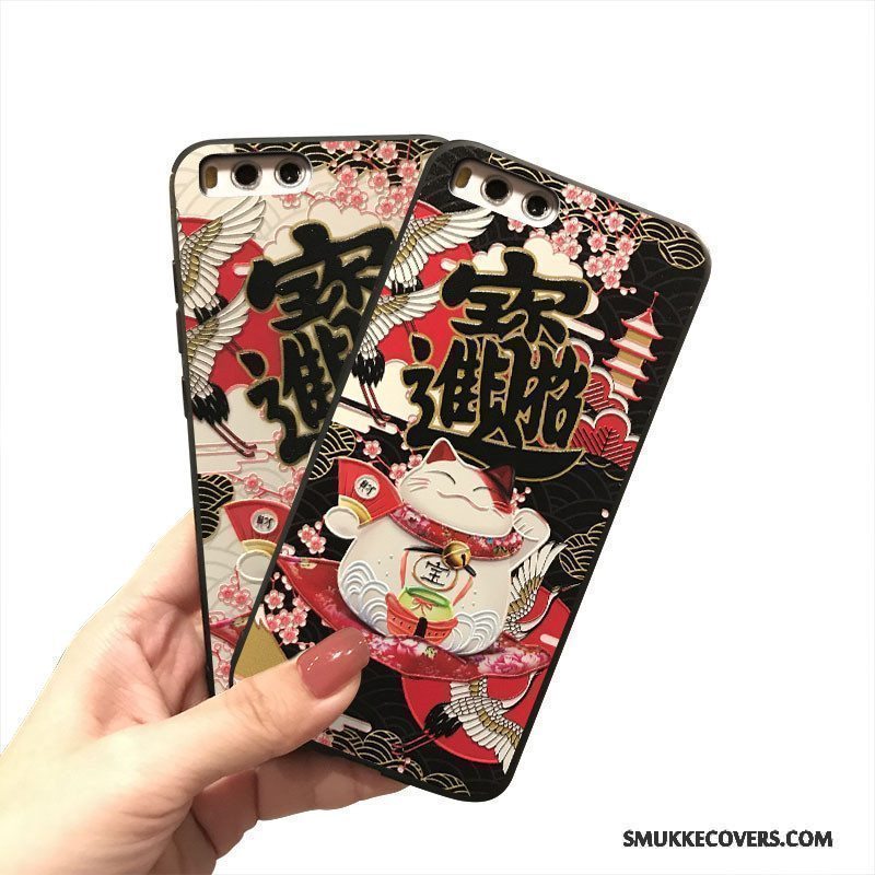 Etui Mi Mix 2 Tasker Smuk Lille Sektion, Cover Mi Mix 2 Cartoon Kinesisk Stil Hængende Ornamenter