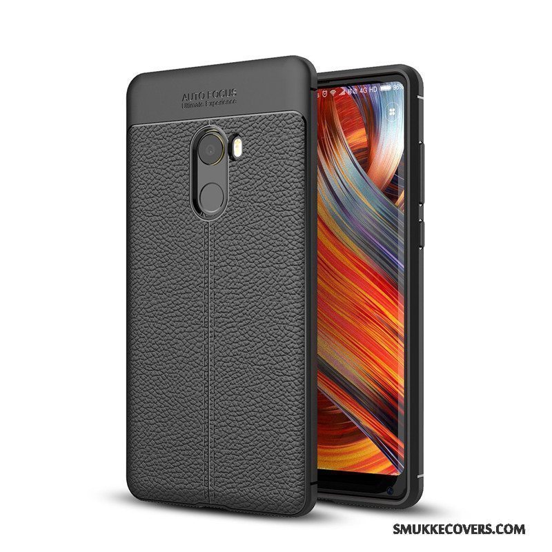 Etui Mi Mix 2 Tasker Sort Lille Sektion, Cover Mi Mix 2 Blød Af Personlighed Anti-fald