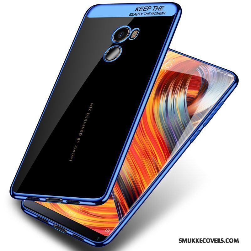 Etui Mi Mix 2 Tasker Tynd Gennemsigtig, Cover Mi Mix 2 Silikone Nubuck Anti-fald