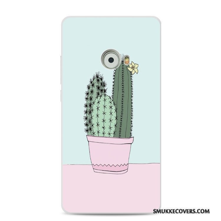 Etui Mi Note 2 Tasker Lyseblå Blomster, Cover Mi Note 2 Blød Rød Lille Sektion