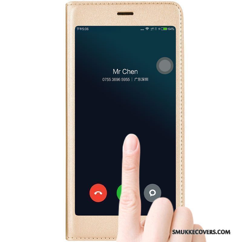 Etui Mi Note 3 Beskyttelse Guld Anti-fald, Cover Mi Note 3 Tasker Lille Sektion Telefon