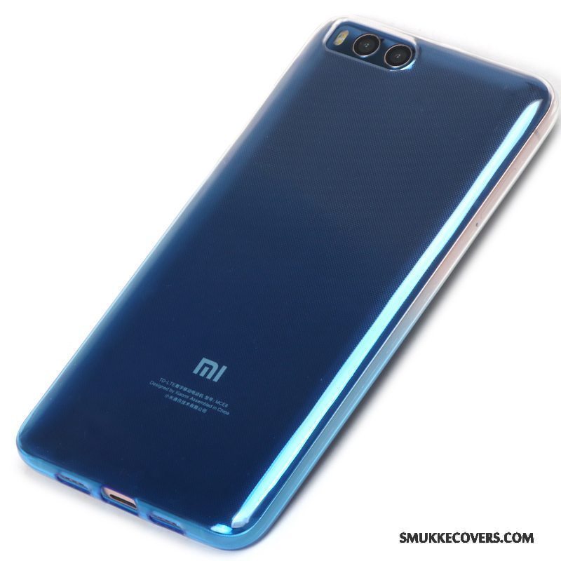 Etui Mi Note 3 Blød Mørkeblå Telefon, Cover Mi Note 3 Silikone Gennemsigtig Anti-fald