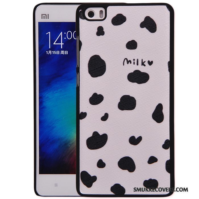 Etui Mi Note Cartoon Telefonhvid, Cover Mi Note Blød Nubuck Let Tynd