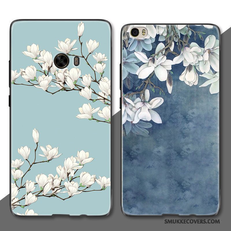 Etui Mi Note Relief Frisk Anti-fald, Cover Mi Note Mode Blomster Simple