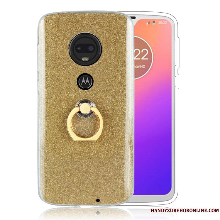 Etui Moto G7 Plus Beskyttelse Telefonguld, Cover Moto G7 Plus Business Ring