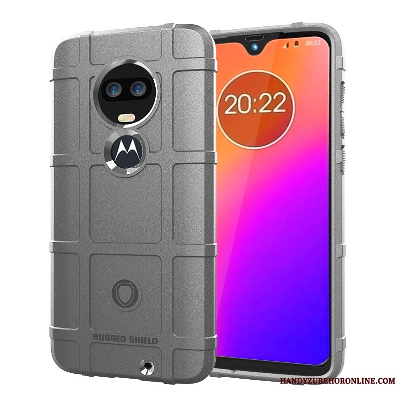 Etui Moto G7 Tasker Nubuck Mønster, Cover Moto G7 Kreativ Tykke Ny