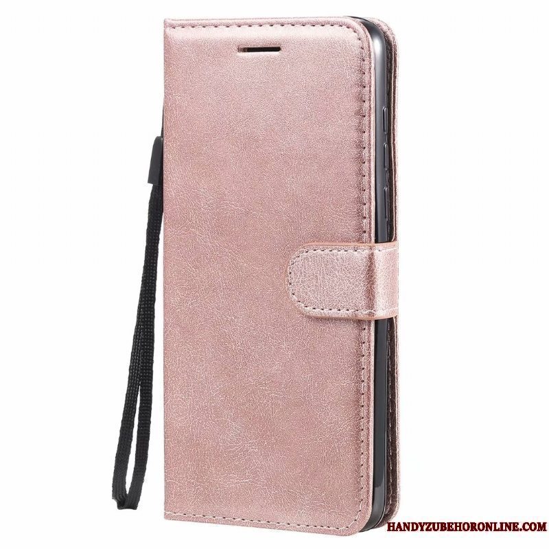 Etui Moto G8 Power Læder Lyserød Trend, Cover Moto G8 Power Folio Telefon