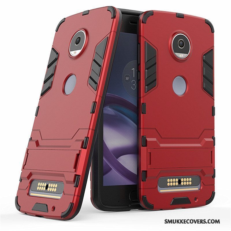 Etui Moto Z2 Play Support Telefonrød, Cover Moto Z2 Play Beskyttelse