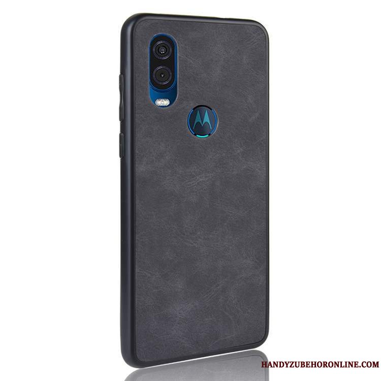 Etui Motorola One Vision Beskyttelse Telefonsort, Cover Motorola One Vision Anti-fald