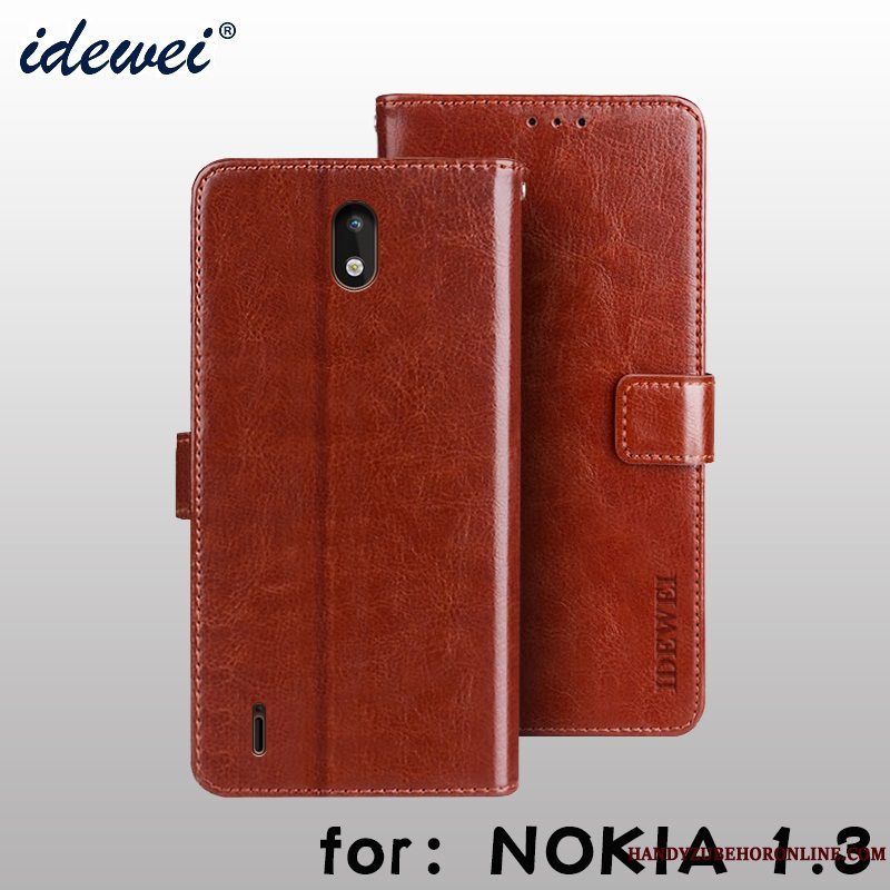 Etui Nokia 1.3 Support Kort, Cover Nokia 1.3 Tegnebog