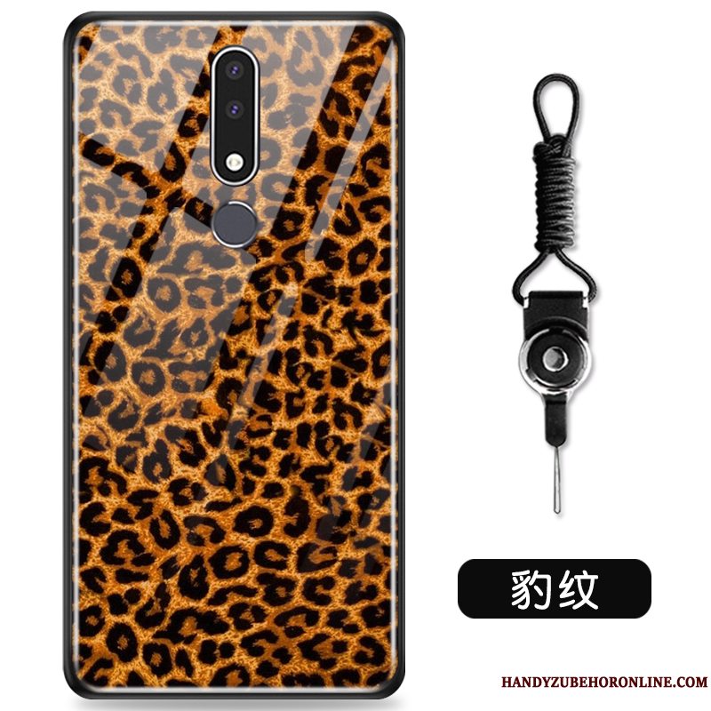 Etui Nokia 3.1 Plus Blød Telefonglas, Cover Nokia 3.1 Plus Beskyttelse Leopard Hård