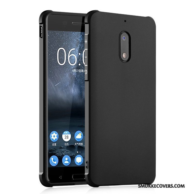 Etui Nokia 3 Silikone Nubuck Anti-fald, Cover Nokia Telefonsort Tilbud