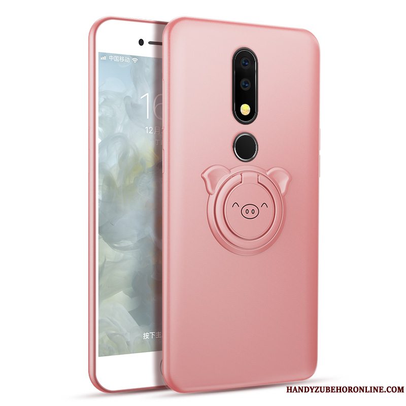 Etui Nokia 5.1 Plus Blød Telefonanti-fald, Cover Nokia 5.1 Plus Tasker Nubuck Trend