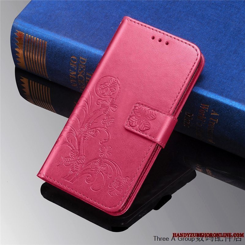 Etui Nokia 5.3 Folio Telefonkort, Cover Nokia 5.3 Læder Rød Hængende Ornamenter