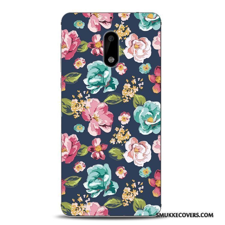 Etui Nokia 6 Beskyttelse Telefonblomster, Cover Nokia 6 Silikone Lille Sektion