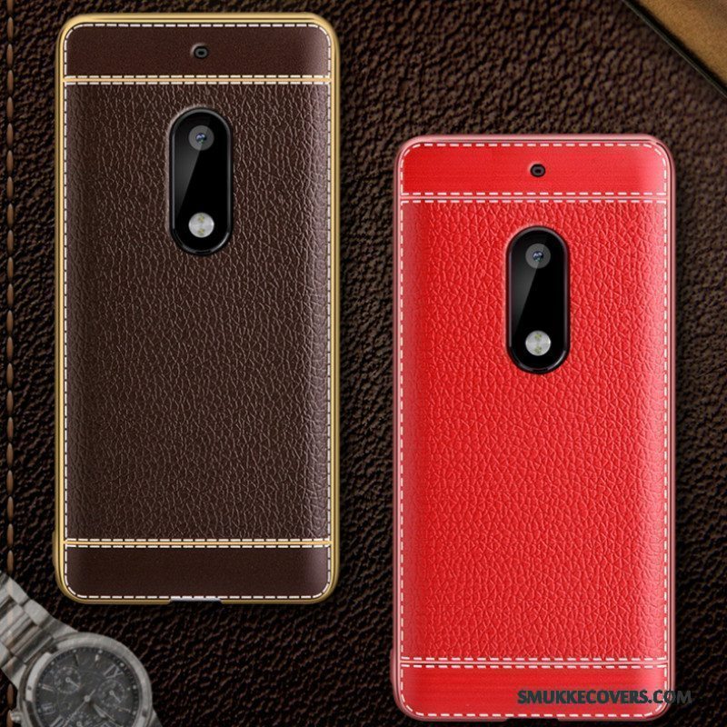 Etui Nokia 6 Blød Telefonrød, Cover Nokia 6 Silikone Anti-fald