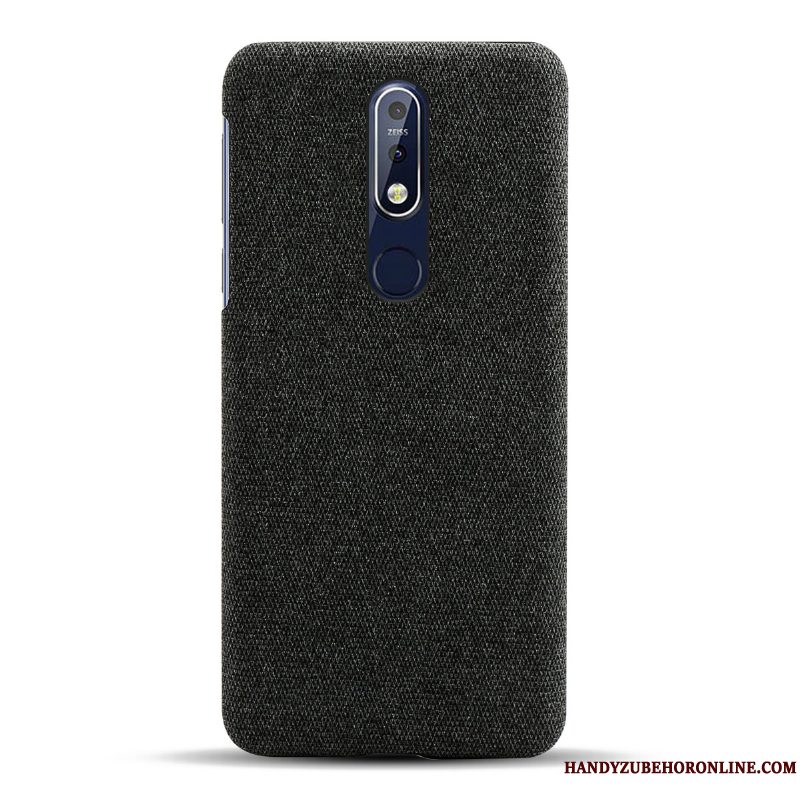 Etui Nokia 7.1 Beskyttelse Anti-fald Klud, Cover Nokia 7.1 Let Tynd Sort