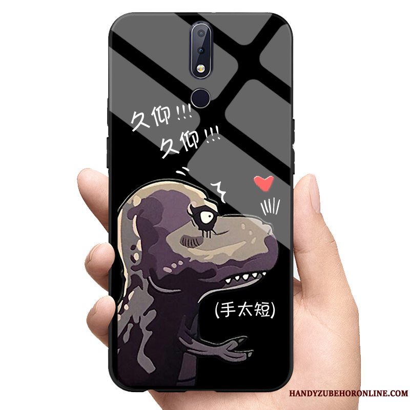 Etui Nokia 7.1 Dragon Lyser, Cover Nokia 7.1 Elskeren Glas