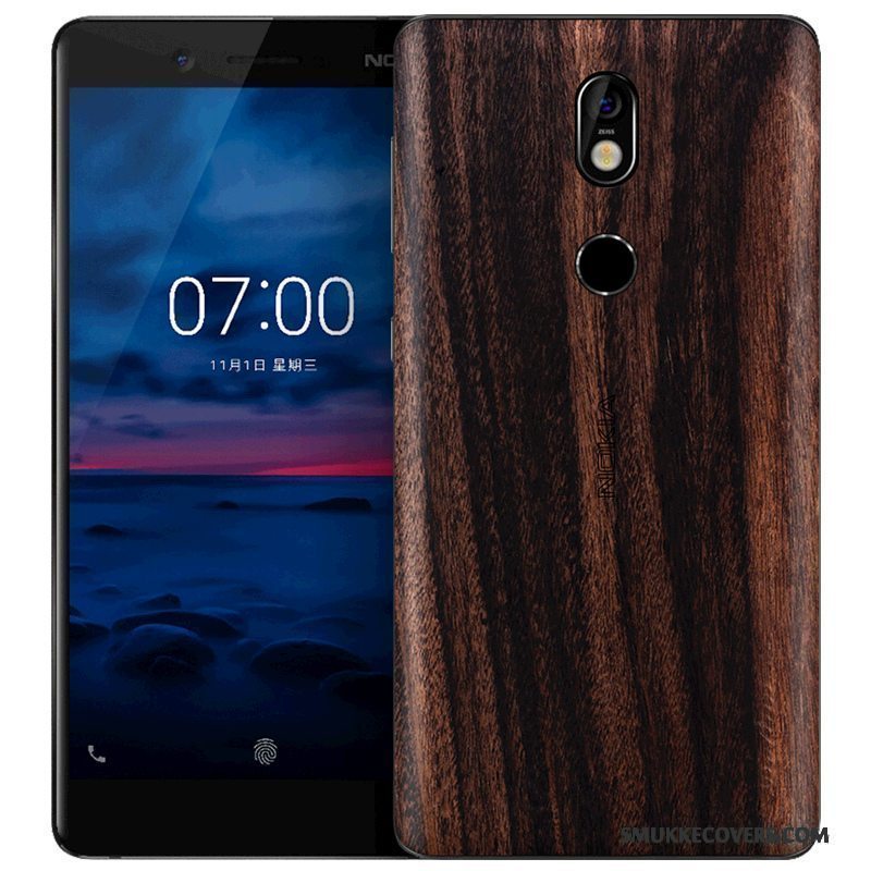 Etui Nokia 7 Massivt Træ Skærmbeskyttelse Af Personlighed, Cover Nokia 7 Føle Trend