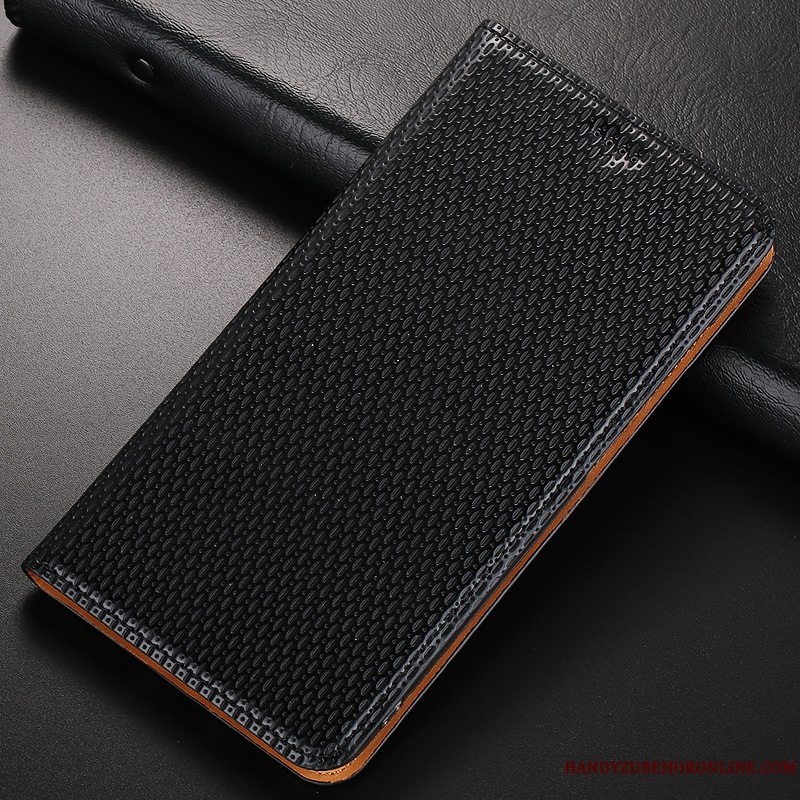 Etui Nokia 8.1 Læder Telefonanti-fald, Cover Nokia 8.1 Folio Sort