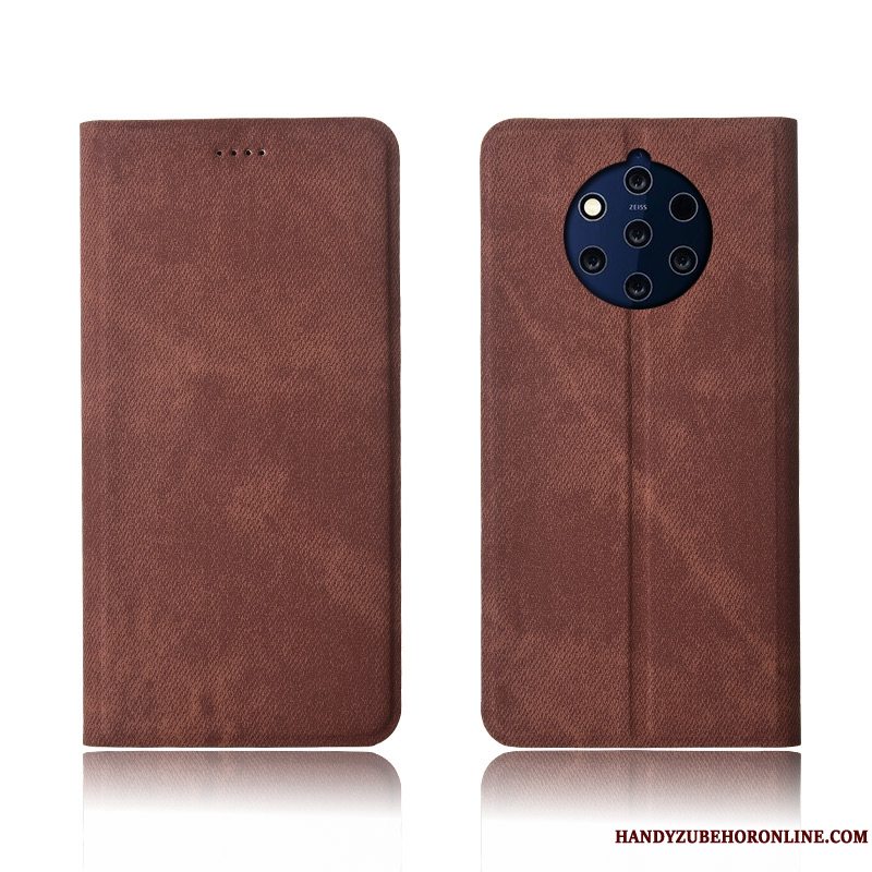 Etui Nokia 9 Pureview Silikone Ny Anti-fald, Cover Nokia 9 Pureview Læder Telefondenim