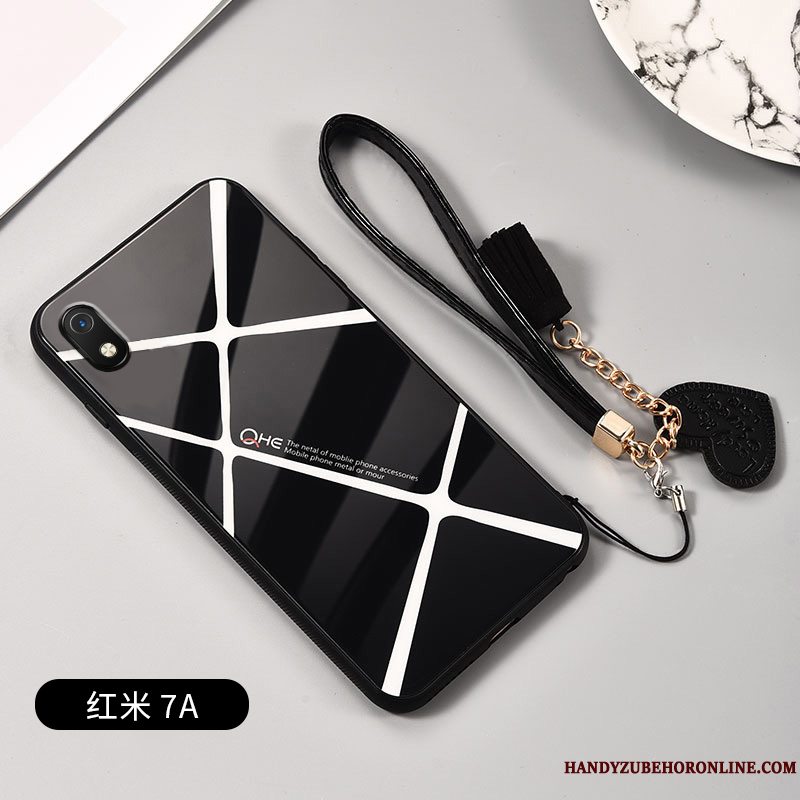 Etui Redmi 7a Beskyttelse Elskeren Spejl, Cover Redmi 7a Kreativ Af Personlighed Glas