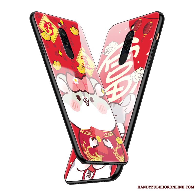 Etui Redmi 8 Kreativ Telefonglas, Cover Redmi 8 Cartoon Hård Simple