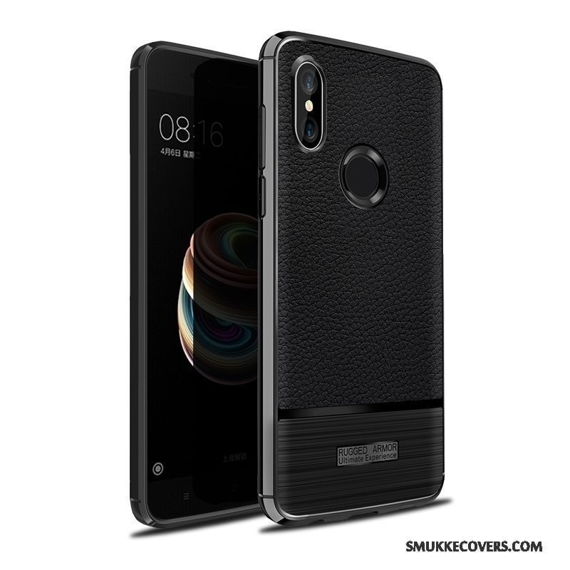 Etui Redmi Note 5 Pro Tasker Af Personlighed Telefon, Cover Redmi Note 5 Pro Silikone Anti-fald Rød