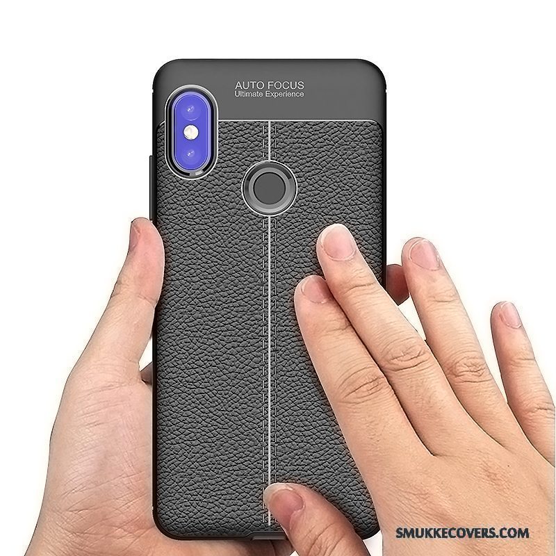 Etui Redmi Note 5 Pro Tasker Ny Sort, Cover Redmi Note 5 Pro Silikone Rød Lille Sektion