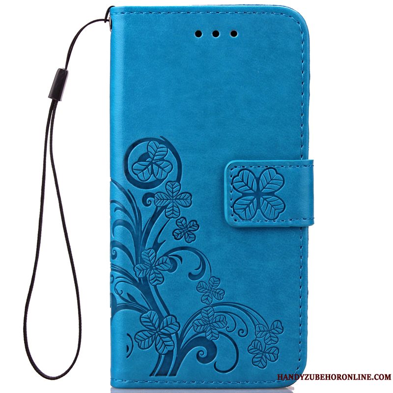 Etui Redmi Note 6 Pro Beskyttelse Telefonanti-fald, Cover Redmi Note 6 Pro Folio Blå Rød