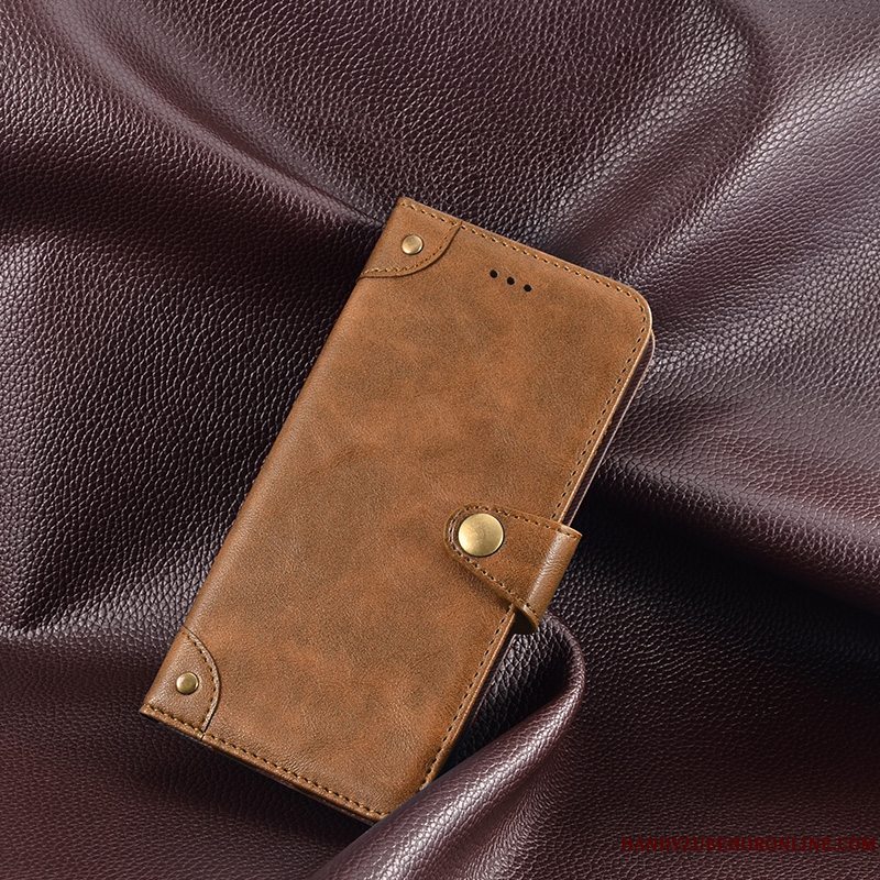 Etui Redmi Note 7 Beskyttelse Telefonrød, Cover Redmi Note 7 Folio Anti-fald