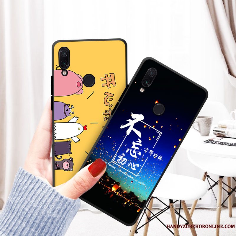 Etui Redmi Note 7 Tasker Smuk Rød, Cover Redmi Note 7 Cartoon Af Personlighed Elskeren