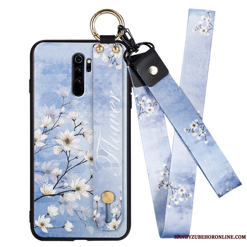 Etui Redmi Note 8 Pro Beskyttelse Rød Hvid, Cover Redmi Note 8 Pro Hængende Ornamenter Telefon